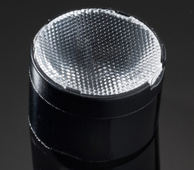 Soczewka LED Średni kąt 21.6 (Dia.) x 14.7mm, D 21.6mm, kąt widzenia 18 → 26°, do użytku z Cree XP-E, Cree XP-G,