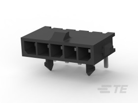 Listwa stykowa PCB 5-pinowe Micro MATE-N-LOK raster: 3 mm Kąt prosty 1-rzędowe TE Connectivity Do montażu na płytce