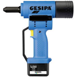 Gesipa 1434898 AccuBird Cordless Rivet Gun 14.4V 2Ah Li-ion Charger Case