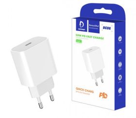 LAD.SIEC.USB C PD 3,6A 20W BIALA