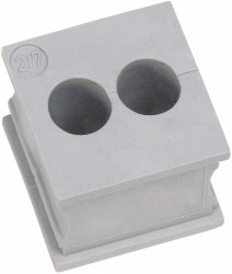 Przepust kablowy Icotek, KT 2/8, 39917, (D x S) 21 mm x 21 mm, szary, 1 szt.