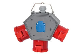 Rozdzielnica POLYBOX - gniazda 16A 5p, 2x32A 5p, 230V