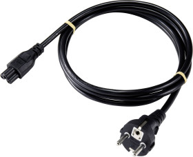 kabel zasilający do niskich temperatur Basetech XR-1638062, H05VV-F 3G 0,75 mm², 230 V, 2.5 A, 1.80 m