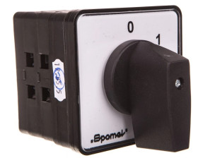 Łącznik krzywkowy 0-1 4P 100A do pulpitu IP65 pokrętło czarne bez ryglowania SK100-2.8210P03