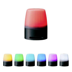 Sygnalizator świetlny Patlite NE-M1ATB-M przejrzysty światło ciągłe, światło migające 12 V/DC, 24 V/DC