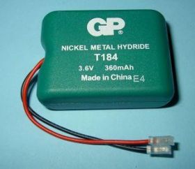 3x2/3AA 3,6V/360mAh T-184 Ni-MH GP AKU