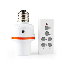 Gniazdo żarówki bezprz.sterowane pilotem ORNO