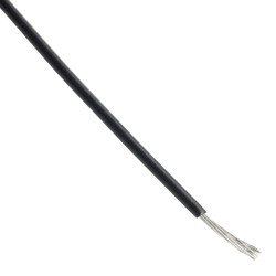 Przewód montażowy 0,2 mm² Czarny Alpha Wire PVC 24 AWG 150 V dł. 30m 7/0,20 mm +80°C Lista UL