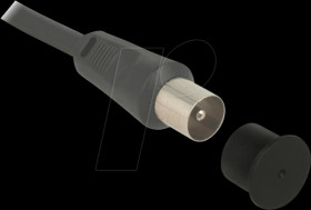 60165 Dust Cover for F jack, 10 pieces black