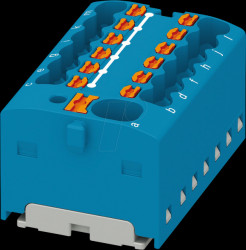 1046962 PTFIX distribution block, 4/12x1.5, blue