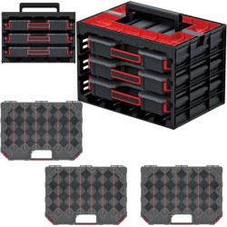 Szafka z 3x organizer z przegrodami na narzędzia i akcesoria 390x284x60mm Kistenberg TAGERCASE 40