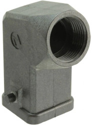 Grommet housing, size 3A, PC, M20, angled, longitudinal bow locking, IP44/IP65/IP67, 19200030627