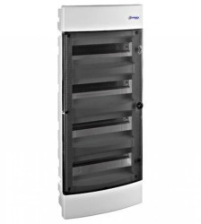 Obudowa podtynkowa z tworzywa 4x12 IP40 drzwi transp.