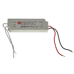 Zasilacz ZI LED 12V/1,66A IP67EK 20W Impulsowy plastik