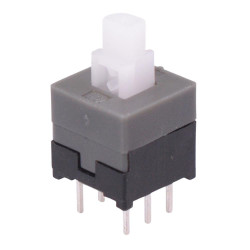 Latching 8.5x8.5mm PCB Push Button Switch DPDT 300mA 30VDC