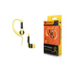 Słuchawki sportowe przewodowe CANYON-żółte