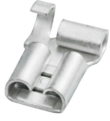 Konektor płaski Żeński 0.8 x 6.35mm 1,5 → 2,5 mm², 16 → 14 AWG długość 15mm Izolacja: Nieizolowane Cyna