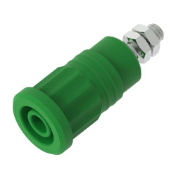 Gniazdo bananowe Żeński Wciskana Zielony 36A Electro PJP rozmiar 4 mm