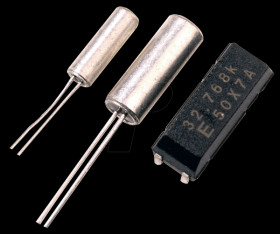 Mini clock crystal, 32.768 kHz, ± 10 ppm, 3x8 mm, TC38
