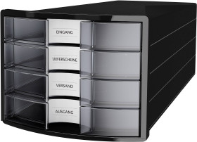 Szafka z szufladami HAN 1012-363 czarny DIN A4, DIN C4 Ilość szuflad: 4