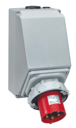 Złącze przemysłowe - zasilające 125A Wtyczka 415 V 3P + N + E Męski Legrand Czerwony Montaż ścienny IP67