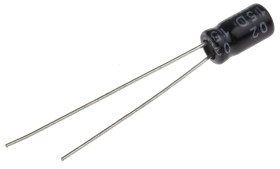 Kondensator 22μF 16V dc Radialny, Otwór przelotowy RS PRO roztaw: 1.5mm 4 (Dia.) x 7mm
