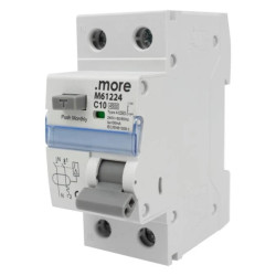 Wyłącznik różnicowo-prądowy z członem nadprądowym 2P C10A 30mA typAC