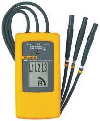 Wskaźnik kolejności faz Fluke-9040EUR Sonda pomiarowa CAT III 600 V, CAT IV 300 V LCD CAT III 600 V, CAT IV 300 V 1mA