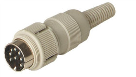 Wtyk Gniazdowy Z Śrubą Blokującą Żeńskie Proste 8-Pinowe Mas 8100 S