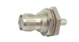 Złącze koncentryczne, montaż typu Przegroda czołowa Żeński 50Ω typ złącza Złącze TNC 3GHz Połączenie zagniatane typ