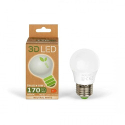 Żarówka LED 2W E27 Kulka 170lm Neutralna 4000K / GP022N02