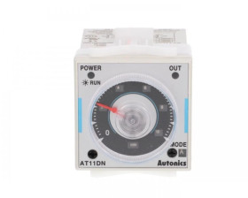 Przekaźnik czasowy analogowy 100-240VAC 50/60Hz 24/240VDC 12VDC 0,05s-100h 11 pinów AT11DN
