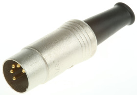 Wtyk Din 5 -pinowe Męski Montaż na kablu