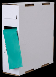 Heat-shrink tubing box, 15 m, green, Ø3.2 mm