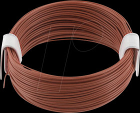 KL004BR10 Stranded Copper Wire 1x0.04qmm brown