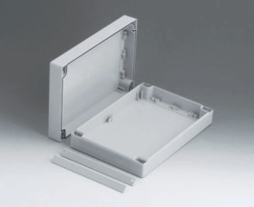 PC enclosure, (L x W x H) 200 x 145 x 60 mm, light gray (RAL 7035), IP66, C2016242