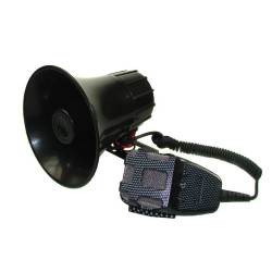 Megafon,Syrena 3-ton,z mikrofon. 12V 20W samochodowy, papuga