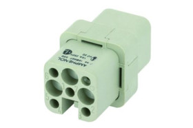 Wkładka złącza dużej mocy 8-pinowe Amphenol Industrial 10A Żeński