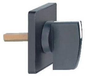 Głowica oper. 45x45mm, kolor czarny-czarny uchwyt- z etyk. bez op., do graw. KAE1H