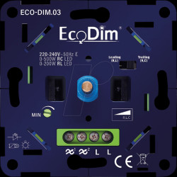 ECO-DIM.03 LED dimmer, universal, 0 - 500 W, phase on and off (RLC)