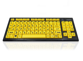 Klawiatura Upośledzenie wzroku bezprzewodowa, kolor: Wielokolorowy, Bluetooth, QWERTY (arabski), Ceratech