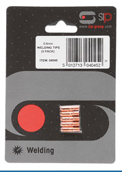 Akcesorium do spawania Końcówki do palnika spawalniczego MIG 0,6 mm SIP do: Spawarki MIG 90→ 150 A.