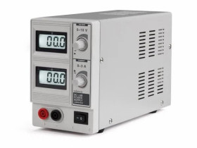 Velleman Dc lab power supply 0-15 vdc / 0-3 a max with dual lcd display
