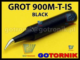 Grot 900M-T-IS BLACK do stacji lutowniczych produkcji Zhaoxin/ Aoyue / PT / WEP / Yihua /