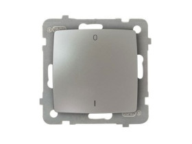 KARO Wyłącznik 2-biegunowy IP-20 zaciski gwintowe srebrny perłowy ŁP-11S/m/43 OSPEL