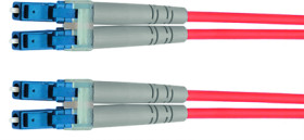 FO duplex patch cable, LC to LC, 10 m, OM4, multimode 50/125 µm, 100011512