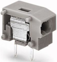 PCB terminal, 1 pole, pitch 7.5 mm, AWG 22-18, 10 A, push-in, orange, 235-726