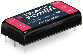 TracoPower TEN 40-1215E Przetwornica DC/DC, do PCB TEN 40-1215E, 40 W, 1.67 A, 1 szt.