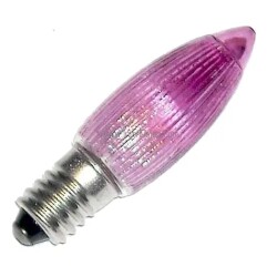 E10 16V 3W ryflowana fioletowa Polamp-Pabianice Żarówka choinkowa E10 16V