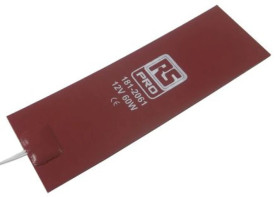 Silicone Heater Mat 60 W 12 V DC 2 x 6in
